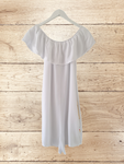 Women White Cotton Playsuit Size 8/10