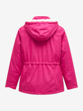 Women's Hooded Red Jacket Size L