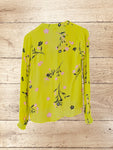 Women Floral V Neck Blouse Size 6 / XS