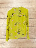 Women Floral V Neck Blouse Size 6 / XS