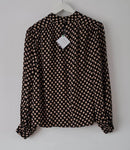 Women's Dots Spot High Neck Top Size 16