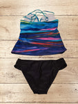 Women Swimming Costume Two Piece Tankini Set Size S