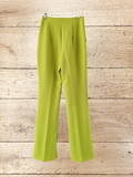 Womens Tailored Lime Trousers Size 6