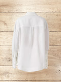 Women Reva Wave-trim White Shirt Size UK 12