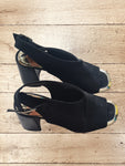 Women's Black High Heel Sandals Size 5