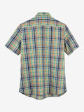 Men's Check Short Sleeve Shirts Size L