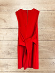 Women Red Midi Dress Size 2 / UK 10