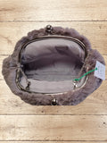 Women's Faux Fur Frame Clutch Bag