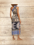 Tanga Coast Cotton One-Sholder Midi Dress Size US 10 / UK 12