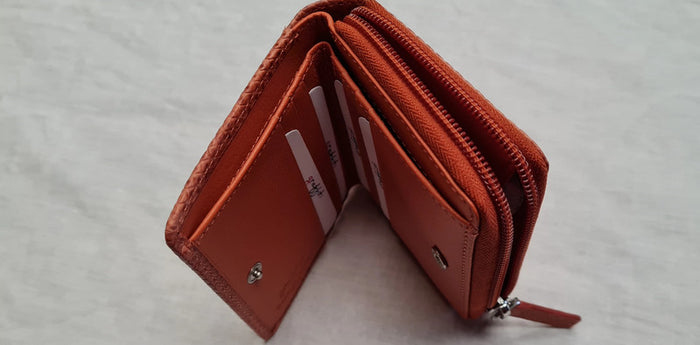 Women' Coral Terracotta Wallet