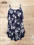 Women Plus Size 2 Piece Tankini Set Swimsuits Size XL / UK 18 - 20