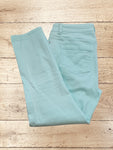 Women's Mint Denim Cropped Trousers Size 8