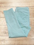 Women's Mint Denim Cropped Trousers Size 8