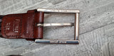 Men's Brown Leather Belt Length 100 cm