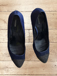 Women's Navy Blue Elegant Stilettos with Studs Size 6
