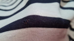 Women's Stripe Crew Neck Blouse Size 10