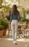 Women's Chino Light Peach Trousers Size UK14
