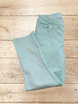 Women's Mint Denim Cropped Trousers Size 8