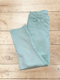 Women's Mint Denim Cropped Trousers Size 8