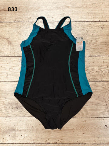 Women's Athletic One Piece Swimsuit Racerback  Size XL