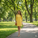 Women's Mustard Mini Dress M