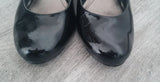 Women's Patent Leather Shoes Size 39