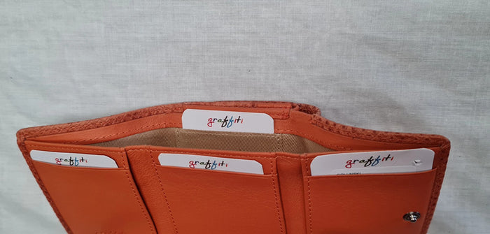 Women's Terracotta Coral Purse / Wallet