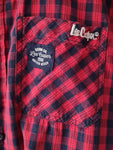 Men's Checkered Shirt With Short Sleeves Size XL