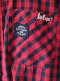 Men's Checkered Shirt With Short Sleeves Size XL