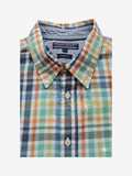 Men's Check Short Sleeve Shirts Size L
