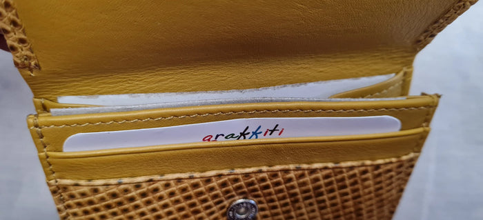 Women's Diamond Terracotta Yellow Wallet