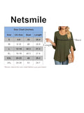 Womens Summer Chiffon Top Loose Pleated Blouse Shirt Size L