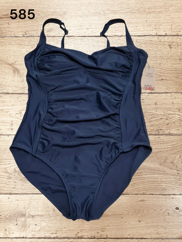Women Swimming Costume One Piece Swimsuit Size L / UK 12 - 14
