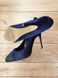 Women's Navy Blue Elegant Stilettos with Studs Size 6