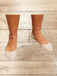 Women's Flat Beige Shoes Size L 7/8
