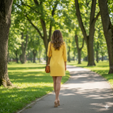 Women's Mustard Mini Dress M