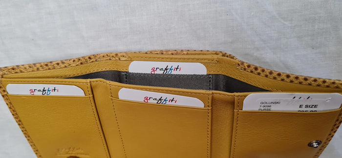 Women's Diamond Terracotta Yellow Wallet