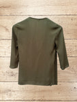 Green Wrap Womens Top Size 8