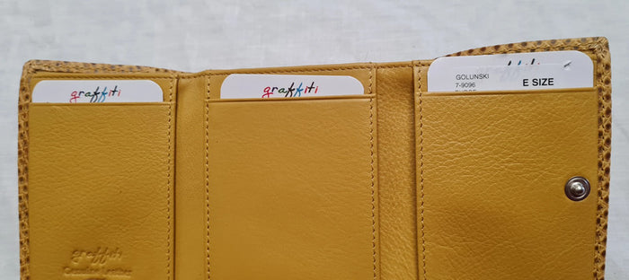 Women's Diamond Terracotta Yellow Wallet