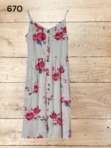 Women's Summer Spaghetti Strap V Neck Dresses Size XL / UK 20 - 22