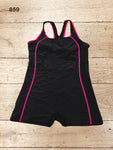 Women Boyleg One Piece Swimsuit Size XS / UK 8