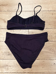 Women High Cut 2 Piece  Bikini Set Swimming Costume Size S