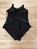 Women's One Piece Swimsuit Sports Swimming Costume Size M / UK 12