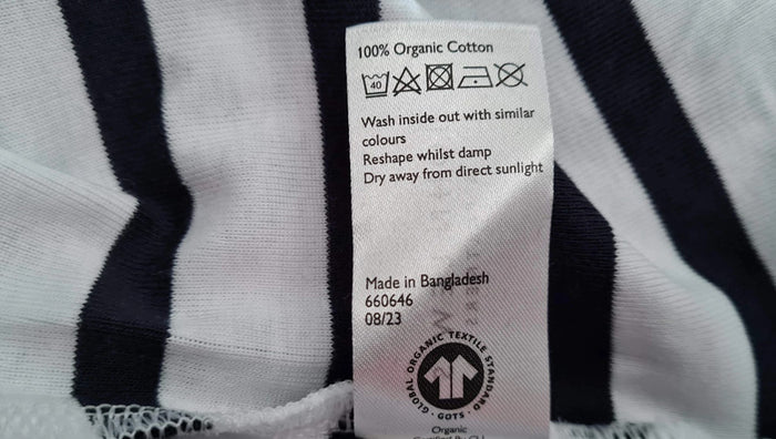 Women's Stripe Crew Neck Blouse Size 10