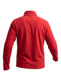 Men's Red Fleece Quarter Zip Sweatshirt