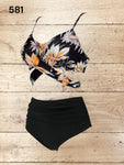 Women Wrap Bikini Set Push Up High Waisted Size M / UK 10 -12