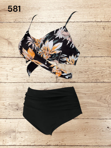 Women Wrap Bikini Set Push Up High Waisted Size M / UK 10 -12