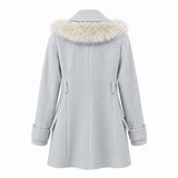 Women's Short Coat Light Grey 8