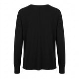 Women's Fine Knit Jumper Black S