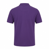 Men's Short Sleeve Polo Shirt Purple XL